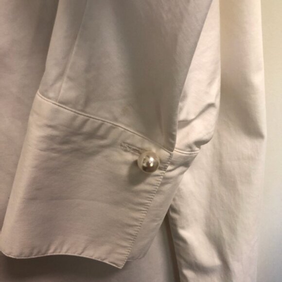 TUCKERNUCk Blanc Willow Blouse. White Medium - Picture 6 of 8